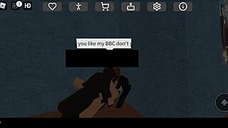 Lily Blake Craves BBC Deep in Roblox Bathroom Encounter.