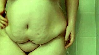 i tease in shower showing off my big tits and fat ass curves