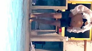 xtube shemale stuffs huge pepino deep for wild solo play