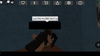 Lily Blake Craves BBC Deep in Roblox Bathroom Encounter.