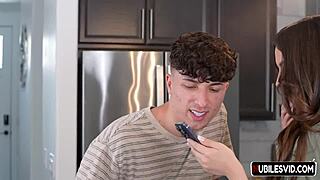 shy petite blonde teen pornstar princess deepthroats for creampie