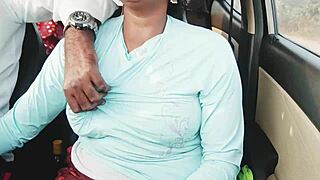 Desi Lovers' Steamy Car Sex Fueled by Telugu Dirty Talk