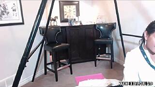 Maxine X's Heart-Pounding Thrill as College Uniform Dildo Ravages Asian Pussy Deep