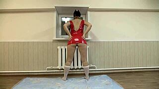 sexy milf in short dress fingers big ass to orgasm