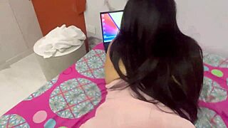 my big-ass sister-in-law shakes her huge booty seducing me then takes doggy cum flood