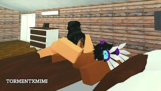 wanna see this busty roblox girl ride her bf's cock doggystyle?