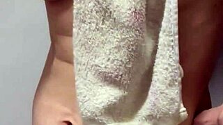 Beautiful busty bride shows nude tits nipples pre-sex