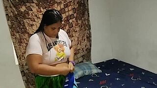 landlord claims her body for rent then pounds her hard despite the pain