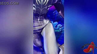 hey what's this spiderbabe up to on halloween looking so damn sexy tonight