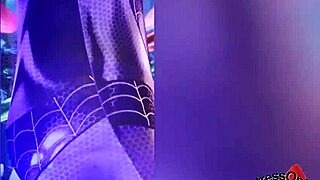 hey what's this spiderbabe up to on halloween looking so damn sexy tonight