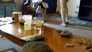 Cute blonde 18+ whore lotions up right in front of me?