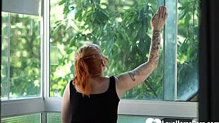 hey cleaning lady in fishnets you want this cock deep inside right now?