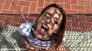 skinny friend's stepsis craves two cocks stretching her tight pussy wide open