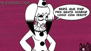 palhaças góticas transam loucamente e explodem em sexo divertido demais!