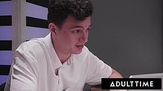 Heather honey's slutty PAWG body gangbanged rough 6-on-1 in library. Older staff double penetrate deepthroat cum covered teen!