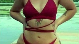 Bikini Babes' Big Asses and Tits Tease Publicly