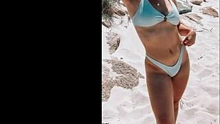 Bikini Babes' Big Asses and Tits Tease Publicly