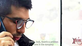 two guys dominate this big-titted peruvian redhead to pay debt!