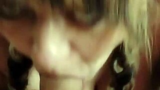 My hot wife gags on cock practicing deepthroat tit play closeup