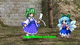 Sanae Secretly Fucks Cirno In Hilarious Touhou Parody
