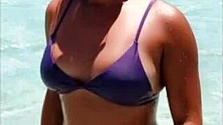 Bikini Babes' Big Asses and Tits Tease Publicly