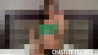 your tiny cock fits perfectly in my tight metal cage