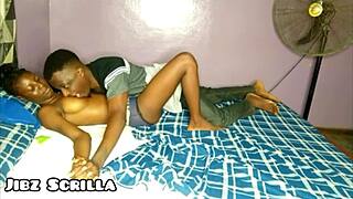 dude, this ebony teen 18+ can't get enough of jibz scrilla's big black monster cock cumming inside!