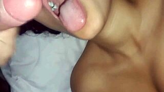 friend begs for every drop of milk and swallows it all