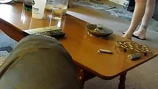 Cute blonde 18+ whore lotions up right in front of me?