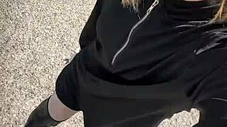 i'm asian ladyboy lexi faith in summer vlog 01 teasing pantyhose ass outdoors cutely crossdressed