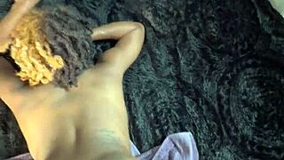 Hey check this ebony bubble butt taking pov backshots to cumshot finish