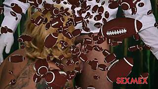 Sexmex Superstars Paola Rubiel and Gaby Veracruz Deliver Halftime Blowjob Quickie!