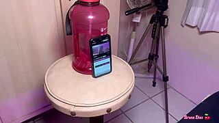 husband watches boss fuck juicy pussy then joins for deepthroat and cum swallow