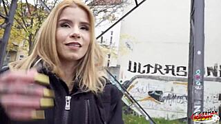 german scout picks up skinny colombian teen ashley rose for deep anal casting on tight pussy