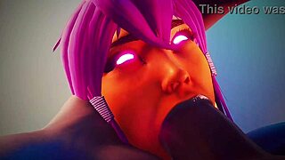 Yellow girl with huge boobs gives sloppy guy satisfaction