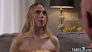 Petite khloe kapri deepthroats big cocks for threesome interview