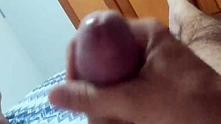 dude strokes his monster cock solo punheta big dick explosion