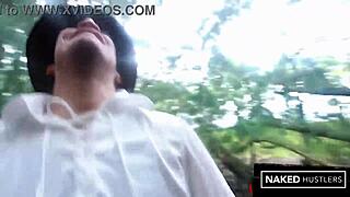 imagine thick ebony and curvy white babes deepthroating cock deep in the forest