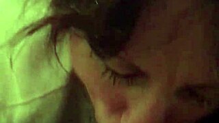 mature babe slurps on small black cock hungrily 😈👄