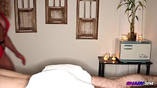 shady spa milf jewels gets her fit body massaged into bound sex with muscle guy