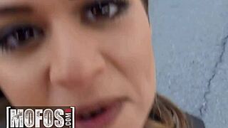 Bella Rico's Shaved Pussy Pounded Public POV Creampie Fill