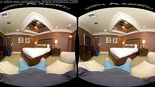 Big Natural Tits Bounce Wild In VR Naughty America Hotel Lingerie POV