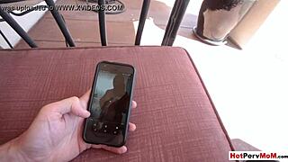 ohh caught masturbating, now stepmom's big tits bounce on stepson's cock!