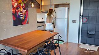 son's friend sniffs my panties then fucks me hard like he dreamed