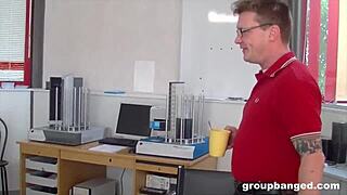 Groupbang Queen Marina Takes Gang of Cocks in Hardcore Orgy