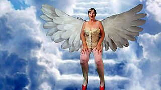 angelic granny carmen pounds her gilf pussy with huge dildo to orgasm