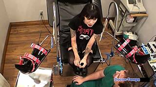 dr tampa daddys lil 18+ slut judas backstage in latex gloves long hair natural tits screaming orgasm pov