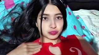 oh man, tightest colombian cowgirl pussy milks cum deep inside real homemade creampie