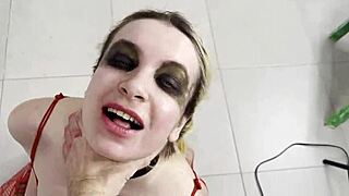 Rough Domination Squirts Girlfriend Then Anal Fucks Kitchen Slut!