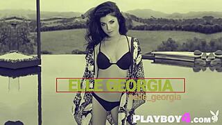 hey milf, posing playboy-style then stripping for hot babes—enjoy that tease?